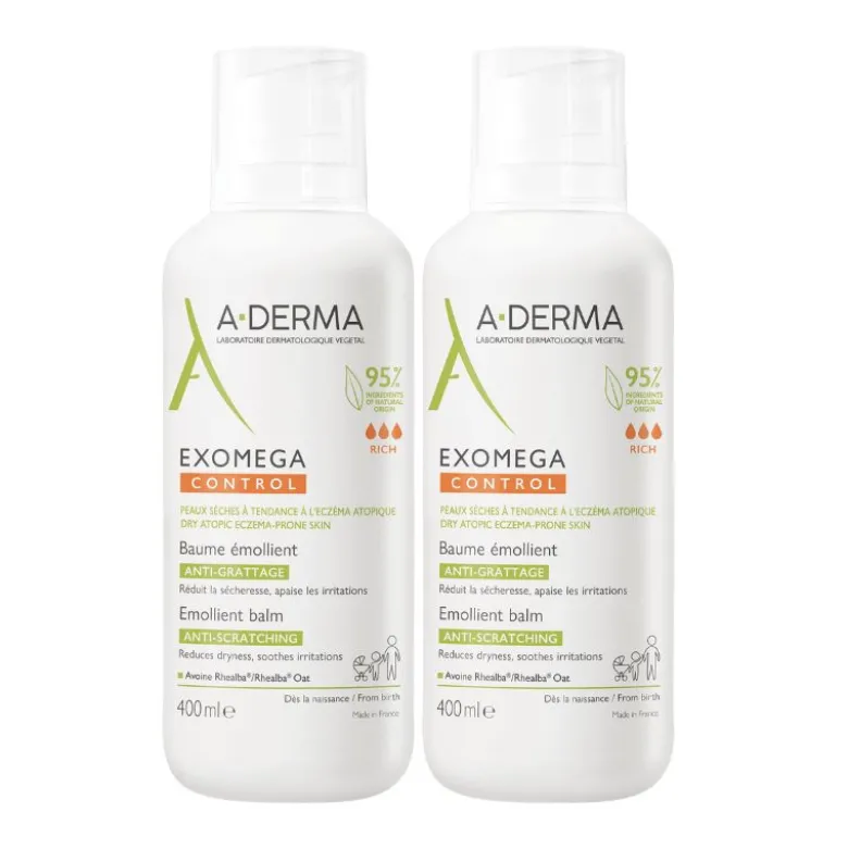 A-Derma Exomega Control Bálsamo Emoliente Duo
