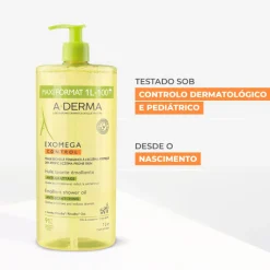 A-Derma Exomega Control Óleo de Limpeza 1000ml | Pele Atópica Bebés e Adultos