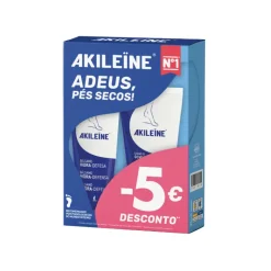 Akileine Pack Bálsamo Hidra-Defesa + Creme Esfoliante -5€ Descontos | Cuidado Pés Secos