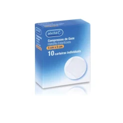 Alvita Compressas Esterilizadas Gaze 5X5 Cm X10