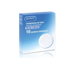 Alvita Compressas Esterilizadas Gaze 20X20 Cm X10
