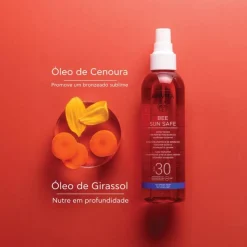 Apivita Bee Sun Óleo Corporal Sublimador de Bronzeado Toque Acetinado FPS30 200ml