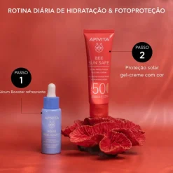 Apivita Bee Sun Safe Gel-Creme Hidra Refrescante SPF50 Com Cor 50ml