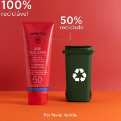 Apivita Bee Sun Safe Leite Hidra Refrescante Rosto & Corpo SPF50 200ml