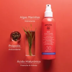 Apivita Bee Sun Safe Spray Hidra Ultraligeiro Rosto e Corpo SPF30 200ml