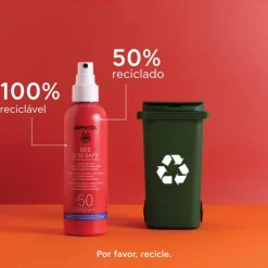 Apivita Bee Sun Safe Spray Hidra Ultraligeiro Rosto e Corpo SPF50 200ml