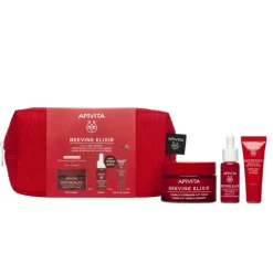 Apivita Beevine Elixir Pack Antirrugas Lifting | Creme Rico + Sérum + Olhos | Pele Seca