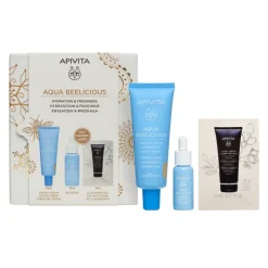 Apivita Coffret Natal Aqua Beelicous Fluido Com Cor SPF30 | Oferta Booster + Amostra Black Detox