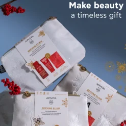 Apivita Coffret Natal Beevine Elixir Sérum | Oferta Creme Ligeiro + Contorno Olhos + Bolsa
