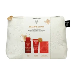 Apivita Coffret Natal Beevine Elixir Sérum | Oferta Creme Ligeiro + Contorno Olhos + Bolsa