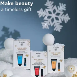 Apivita Coffret Natal Creme Mãos Jasmim & Stick Labial Groselha Preta | Presente Amigo Secreto