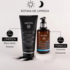 Apivita Gel de Limpeza Preto Rosto & Olhos 150ml