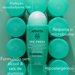 Apivita Pack Bee Fresh Deo 24H 2x50ml | -50% 2ªUnidade | Desodorizante sem Alumínio