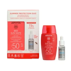 Apivita Pack Bee Sun Fluido Invisível SPF50 50ml + Sérum HA5 Honey Repair 30ml