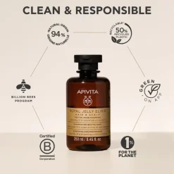 Apivita Royal Jelly Elixir Champô Revitalizante 250ml | Cabelo Fino e Sem Volume