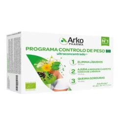 Arkofluido Programa Controlo de Peso BIO 30 Ampolas | Programa Trifásico 30 Dias | Drenar, Modelar e Ativar