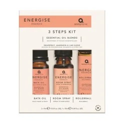 Aroma Home Energise 3 Steps Kit Óleos Essencias