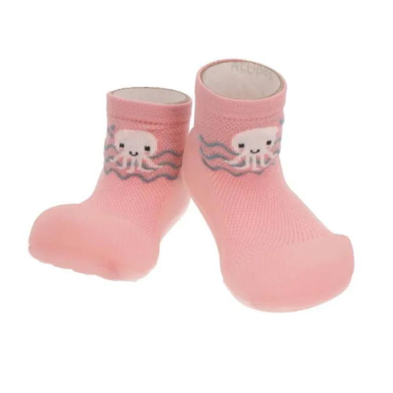 Attipas Aqua Octopus Pink Tam 19 | Calçado Barefoot Infantil para Água e Verão