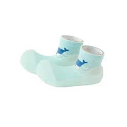 Attipas Summer Whale Blue Sapato Bebé AQUA-X Barefoot T21.5 | Secagem rápida ideais para praia e verão