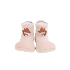 Attipas Woodland Beige Fox Tamanho 21.5 | Sapato Bebé Barefoot