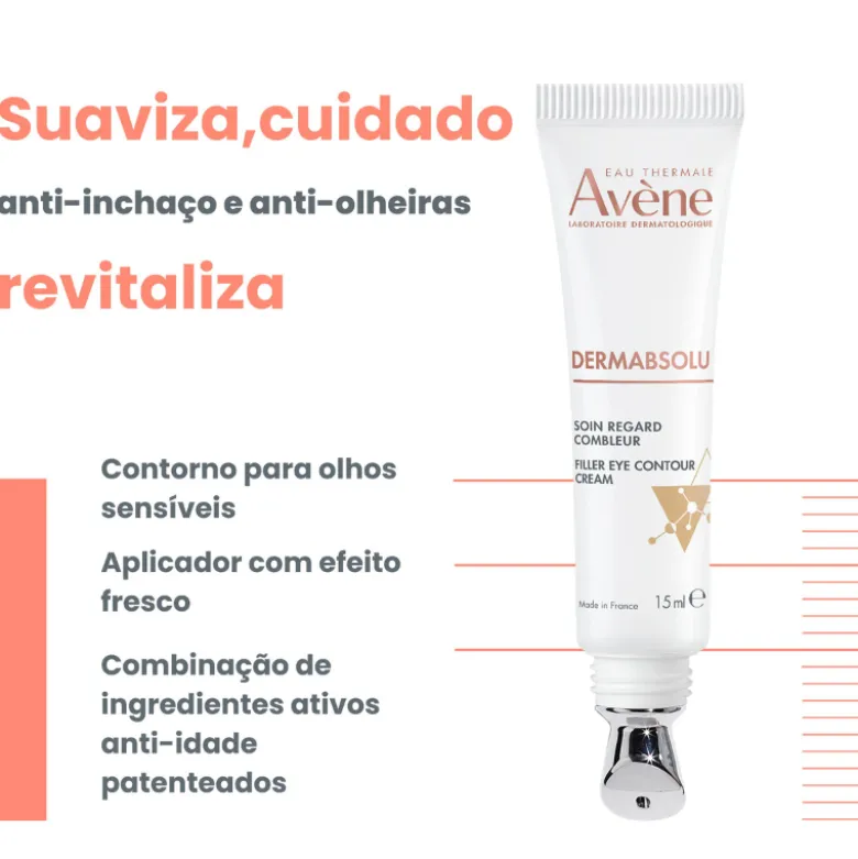 Avène DermAbsolu Creme Contorno de Olhos 15ml -25% Desc. | Anti-Rugas + Firmeza + Olheiras