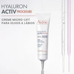 Avène HYALURON ACTIV Creme Olhos & Lábios 15ml | Retinal 0.05%