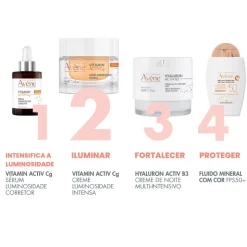 Avène Pack Vitamin Activ Cg Creme 50ml + 50% Desc. Recarga | Luminosidade e Antimanchas