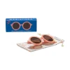 Babiators Óculos de Sol Bebé 0-24M Peachy Keen Round | UV400 Categoria 3 | Flexíveis e Resistentes