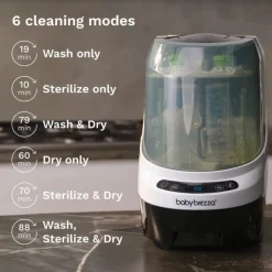 Baby Brezza Bottle Washer Pro 3 em 1 | Lava, Esteriliza e Seca Biberões Automaticamente