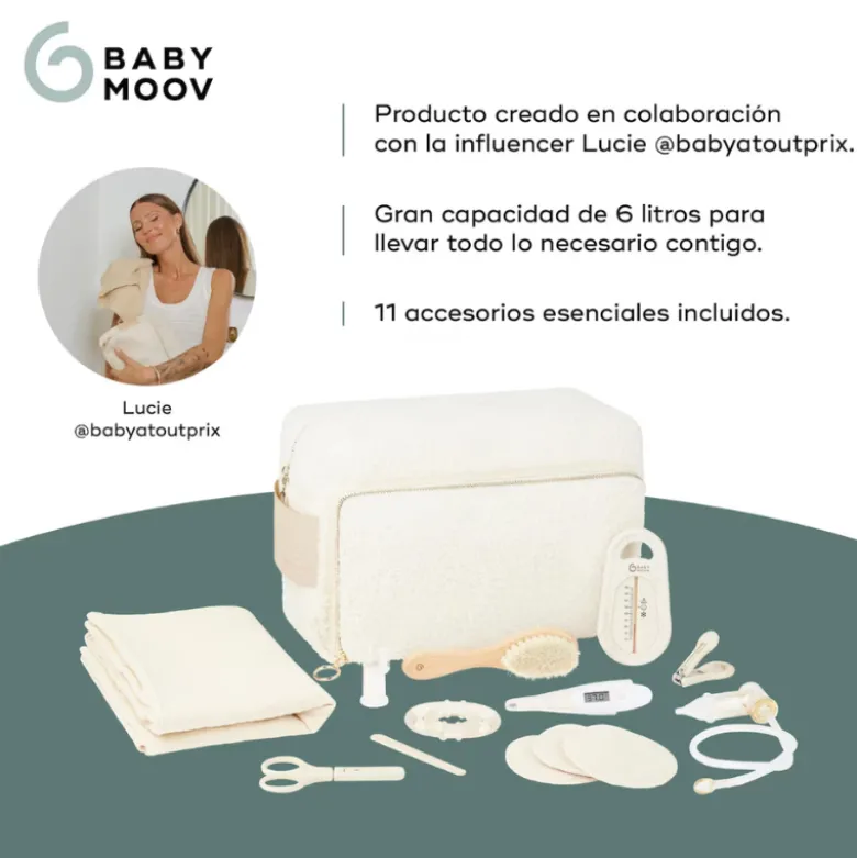 Babymoov Necessaire Bebé Curl White com 11 Acessórios Higiene