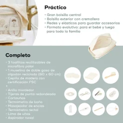 Babymoov Necessaire Bebé Curl White com 11 Acessórios Higiene