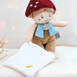 BABY NAT Mon Pantin Marcel Peluche Cogumelo | QR Code com Histórias