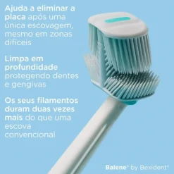 Balene by Bexident Duotech Recargas Substituição Dureza Média para Escova Elétrica