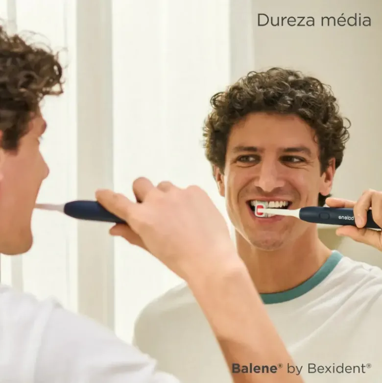 Balene by Bexident Duotech Recargas Substituição Dureza Média para Escova Elétrica