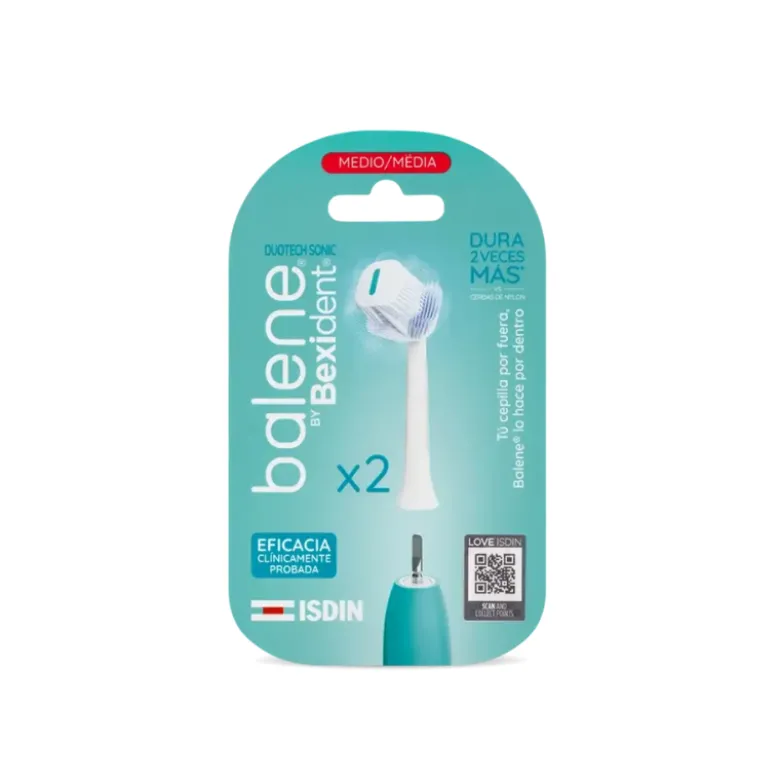 Balene by Bexident Duotech Recargas Substituição Dureza Média para Escova Elétrica