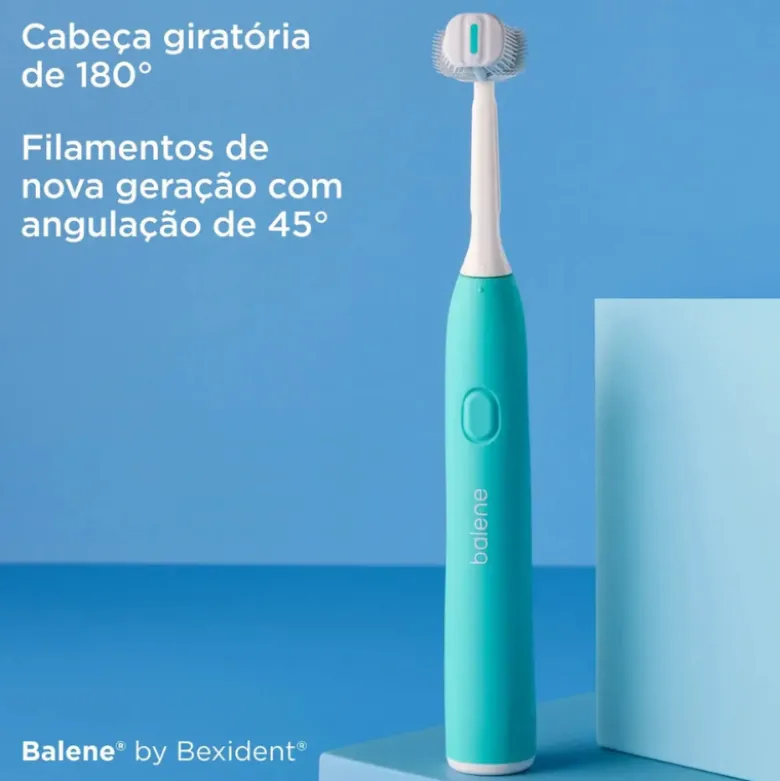 Balene by Bexident Duotech Recargas Substituição Dureza Suave para Escova Elétrica