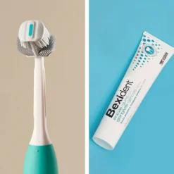 Balene by Bexident Duotech Sonic Aqua Escova Dentes Elétrica Limpeza 3-em-1 Cerdas Suaves Verde