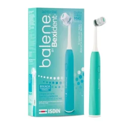 Balene by Bexident Duotech Sonic Aqua Escova Dentes Elétrica Limpeza 3-em-1 Cerdas Suaves Verde