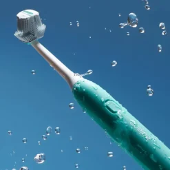 Balene by Bexident Duotech Sonic Aqua Escova Dentes Elétrica Limpeza 3-em-1 Cerdas Suaves Verde