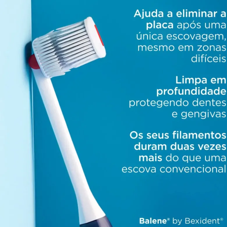 Balene by Bexident Escova Dentes Média Azul para Gengivas Sensíveis