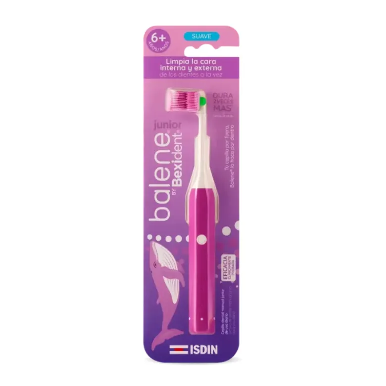 Balene by Bexident Junior Escova Infantil Lilás +6 Anos Design Ergonómico e Cerdas Suaves
