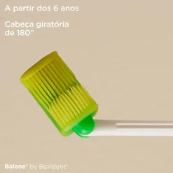 Balene by Bexident Junior Escova Infantil Verde +6 Anos Design Ergonómico e Cerdas Suaves