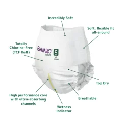 Bambo Nature Cuecas-Fralda 5 (12-18 kg) 19 Unidades