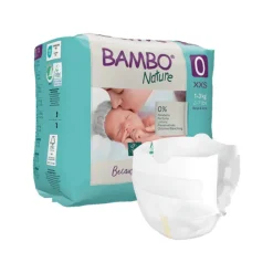 Bambo Nature Fraldas 0 (1-3 kg) 24 Unidades