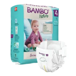 Bambo Nature Fraldas 4 (7-14 kg) 24 Unidades