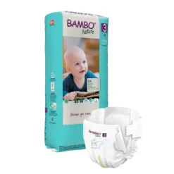 Bambo Nature Fraldas 3 (4-8 kg) 52 Unidades
