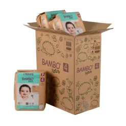 Bambo Nature Fraldas T4 L 7-14kg Paper Bag | 6x24 Unidades 144 fraldas