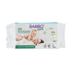 Bambo Nature Toalhitas Biodegradáveis 50 Unidades