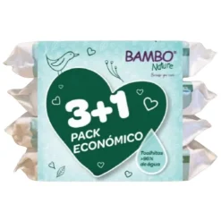 Bambo Nature Toalhitas Pack Económico 3+1