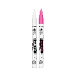 Beter Genius Tribe Marcadores para Unhas | 2 Cores Rosa e Branco | Fácil Nail Art